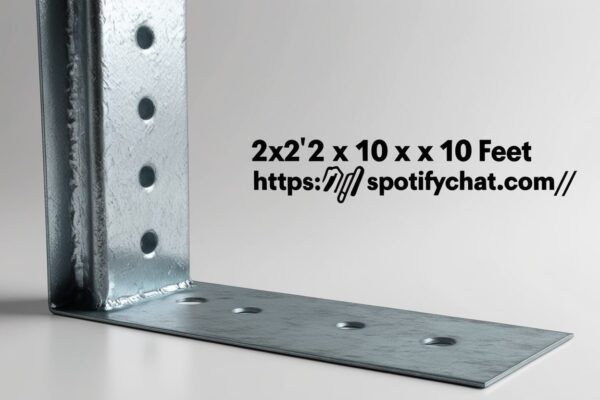 2x2 inch x 10 feet 16 gauge galvanized corner brace