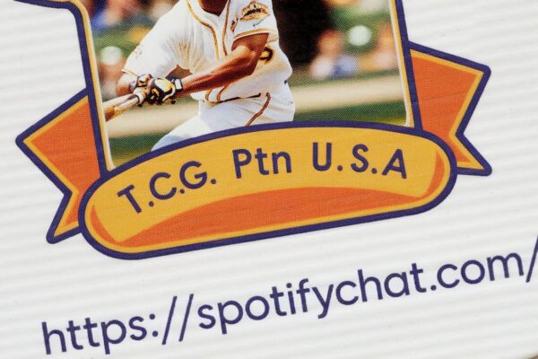 t.c.g. prtd. in u.s.a baseball cards